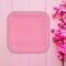 24 Count Pink Square Paper Dessert Plates for Wedding Baby Shower Birthday Party Events 7"